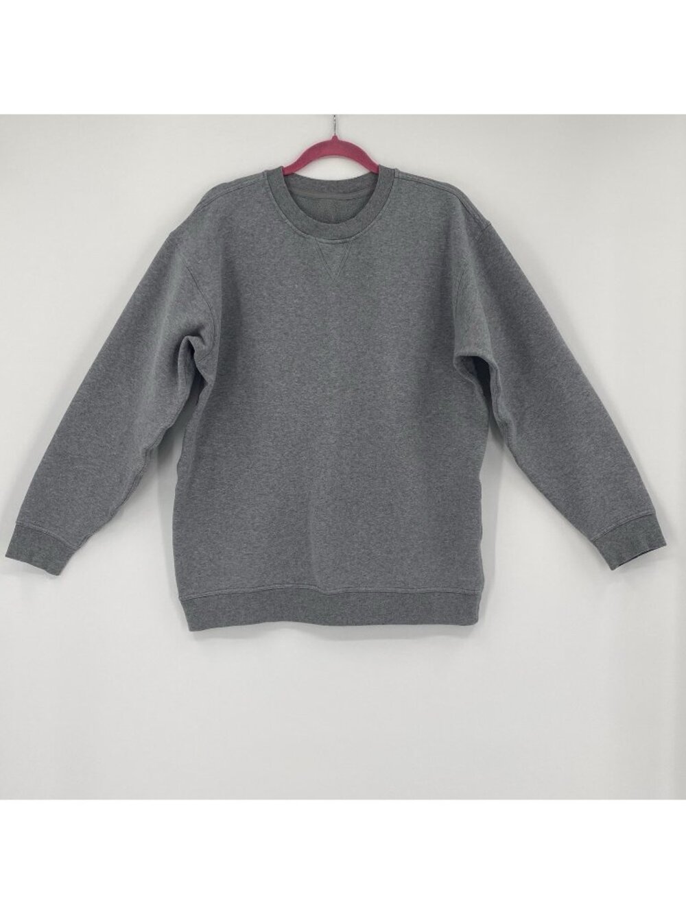 Lululemon All Yours Crew Sweatshirt Size M 8 Heathered Grey Comfy NO SIZE TAG